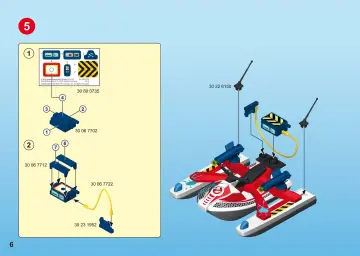 Οδηγίες συναρμολόγησης Playmobil 9387 - Δρ. Ζέντμορ με Aqua Scooter (6)