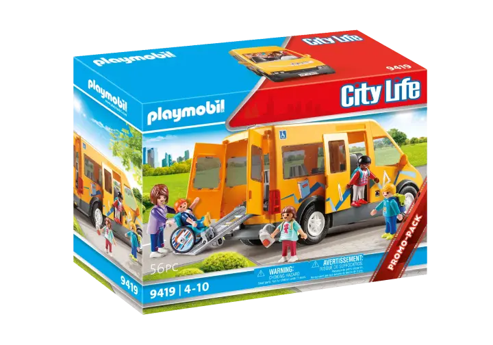 Playmobil 9419 - Σχολικό λεωφορείο - BOX