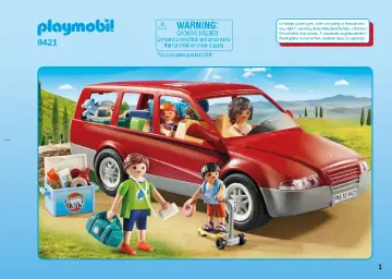 Bauanleitungen Playmobil 9421 - Familien-PKW (1)