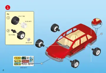 Bauanleitungen Playmobil 9421 - Familien-PKW (2)