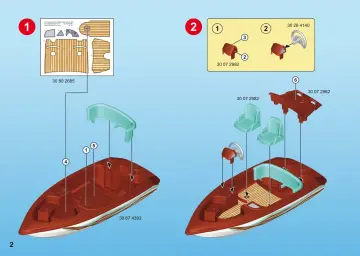 Bauanleitungen Playmobil 9428 - Motorboot mit Unterwassermotor (2)