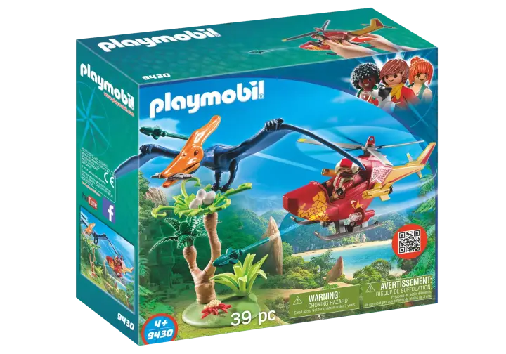 Playmobil 9430 - Helicóptero con Pterosaurio - BOX