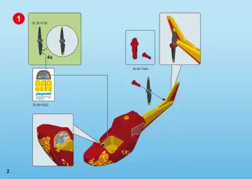 Manuales de instrucciones Playmobil 9430 - Helicóptero con Pterosaurio (2)
