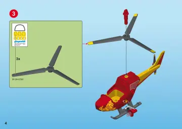 Building instructions Playmobil 9430 - Adventure Copter with Pterodactyl (4)