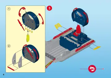 Bauanleitungen Playmobil 9433 - Propellerboot mit Dinokäfig (4)