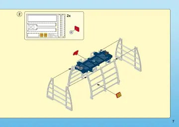 Bauanleitungen Playmobil 9433 - Propellerboot mit Dinokäfig (7)