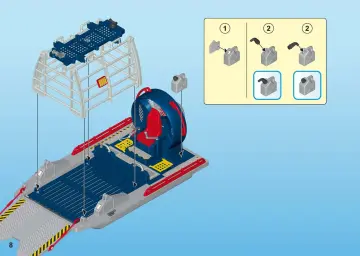 Bauanleitungen Playmobil 9433 - Propellerboot mit Dinokäfig (8)