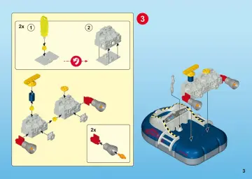 Manual de instruções Playmobil 9435 - Hovercraft Dino com motor subaquático (3)