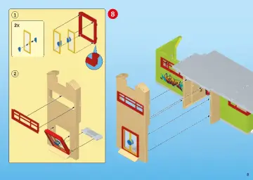 Bouwplannen Playmobil 9453 - Ingerichte school (8)