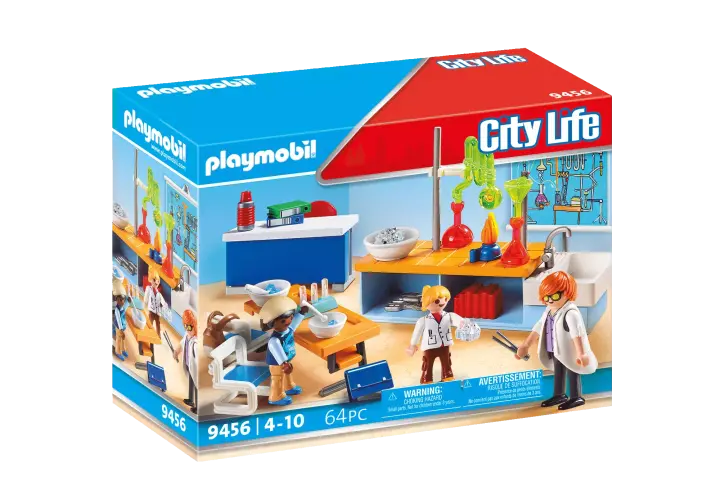 Playmobil 9456 - Sala do lekcji chemii - BOX