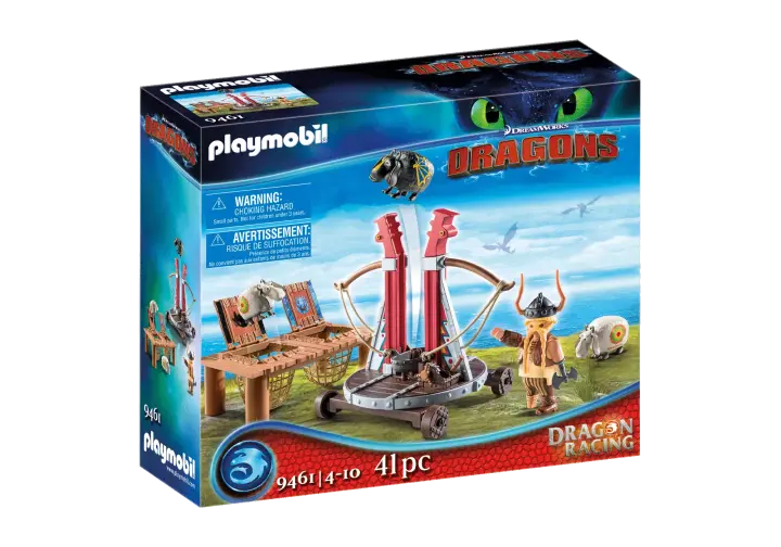 Playmobil 9461 - Dragon Racing: Rochel met schapenslingeraar - BOX