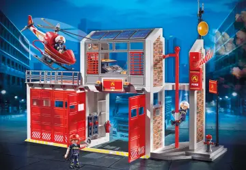 Playmobil 9462 - Caserne de pompiers avec hélicoptère