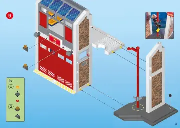 Building instructions Playmobil 9462 - Fire Station (11)