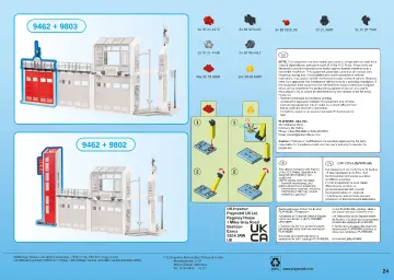 Manual de instruções Playmobil 9462 - Quartel de Bombeiros (24)