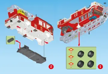 Bouwplannen Playmobil 9463 - Brandweer ladderwagen (19)