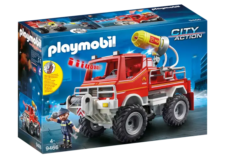 Playmobil 9466 - 4x4 de pompier avec lance-eau - BOX