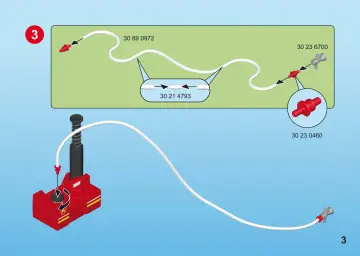 Building instructions Playmobil 9468 - Firefighters with Water Pump (3)