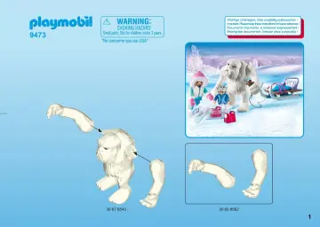 Building instructions Playmobil 9473 - Yeti with Sleigh (1)