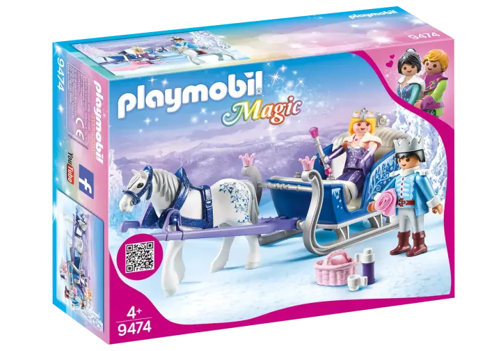 Playmobil 9474 - Schlitten mit Königspaar - BOX