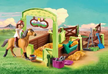Playmobil 9478 - Lucky & Spirit with Horse Stall