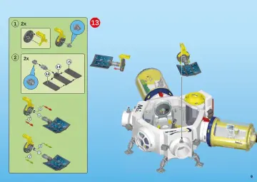 Bouwplannen Playmobil 9487 - Ruimtestation op Mars (9)