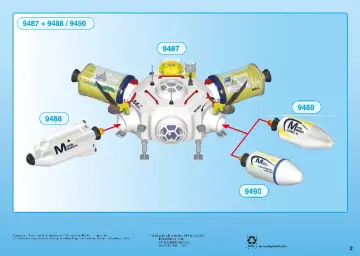 Bouwplannen Playmobil 9487 - Ruimtestation op Mars (20)