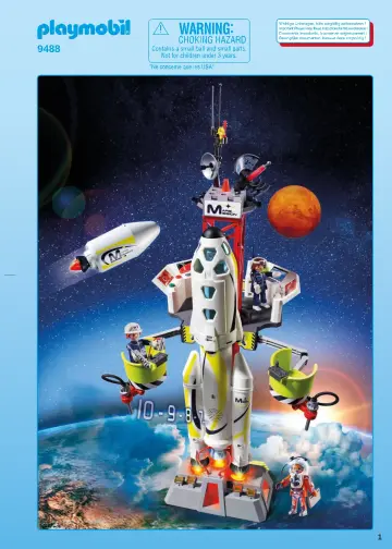 Notices de montage Playmobil 9488 - Fusée Mars avec plateforme de lancement (1)
