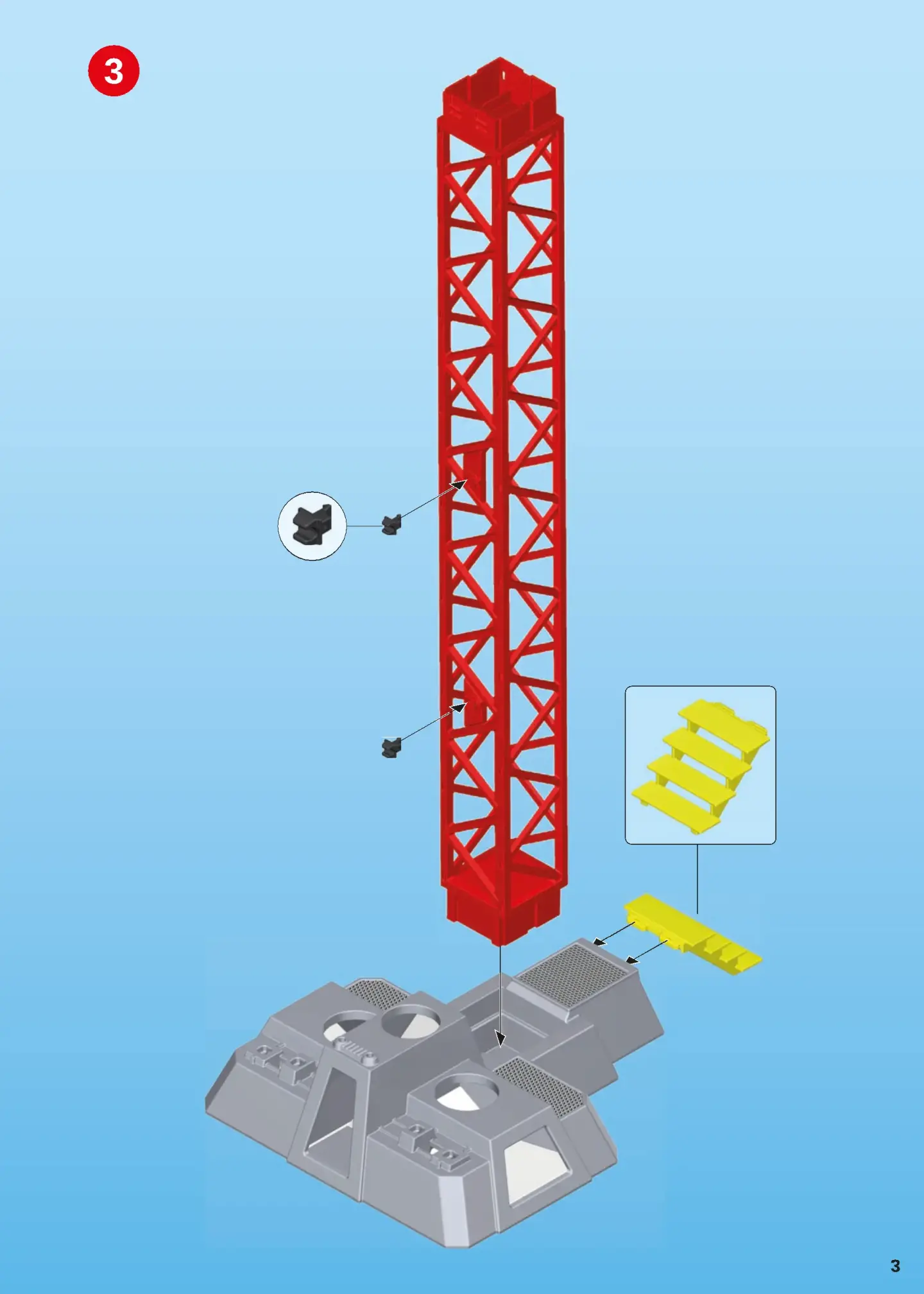Playmobil Fusée Mars avec plateforme de lancement 9488 