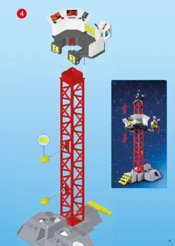 Bouwplannen Playmobil 9488 - Mars-raket met lanceerplatform (5)