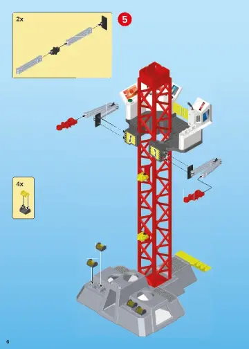 Bouwplannen Playmobil 9488 - Mars-raket met lanceerplatform (6)