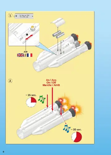 Notices de montage Playmobil 9488 - Fusée Mars avec plateforme de lancement (8)
