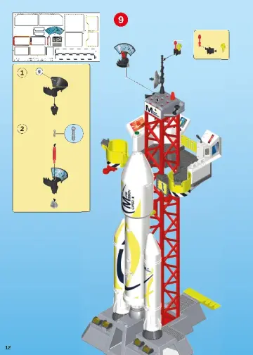 Notices de montage Playmobil 9488 - Fusée Mars avec plateforme de lancement (12)