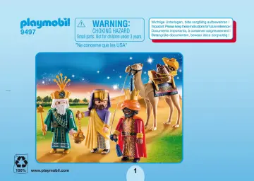 Manuales de instrucciones Playmobil 9497 - Reyes Magos (1)