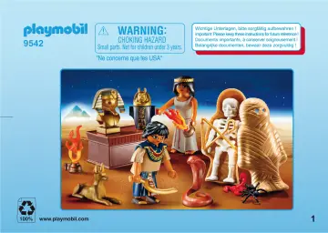 Οδηγίες συναρμολόγησης Playmobil 9542 - Maxi Βαλιτσάκι Αρχαία Αίγυπτος (1)