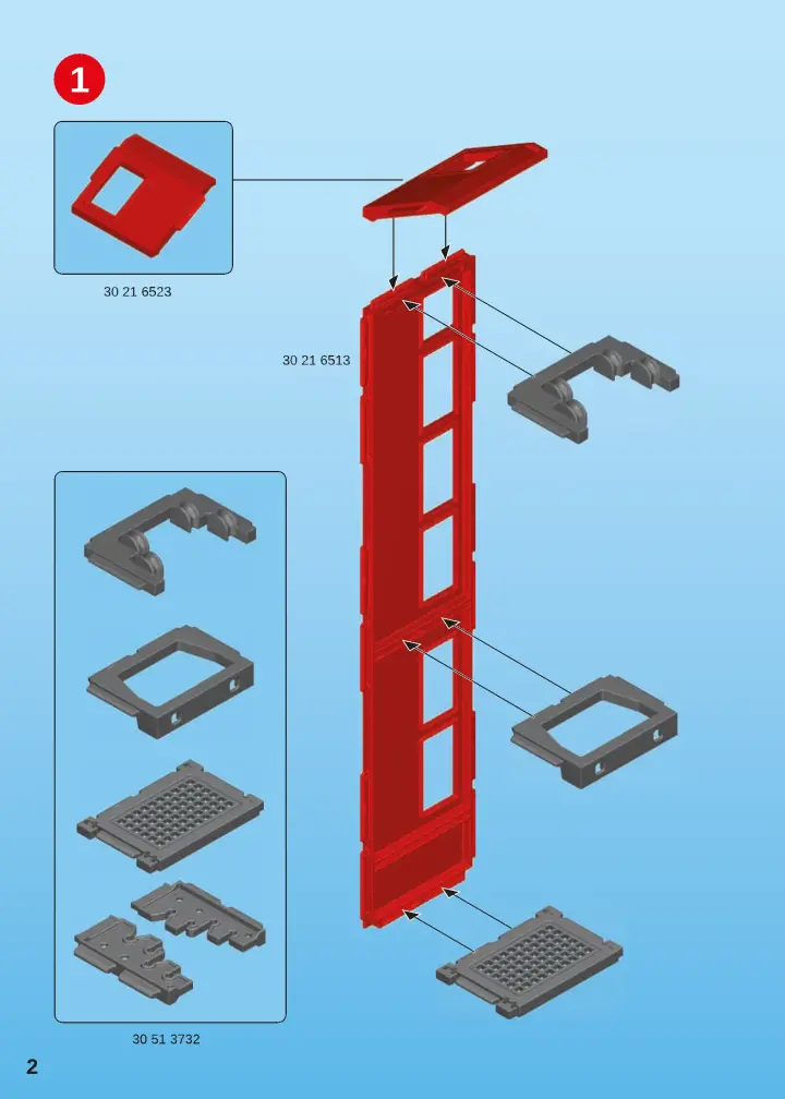 Building instructions Playmobil 9802 - Hose Tower for Fire Station with Alarm (2)