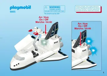 Building instructions Playmobil 9805 - Space Shuttle (1)