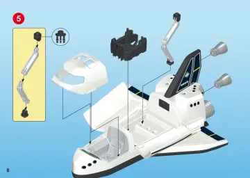 Building instructions Playmobil 9805 - Space Shuttle (8)