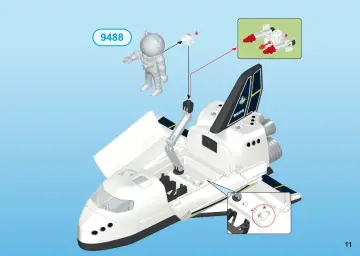 Building instructions Playmobil 9805 - Space Shuttle (11)