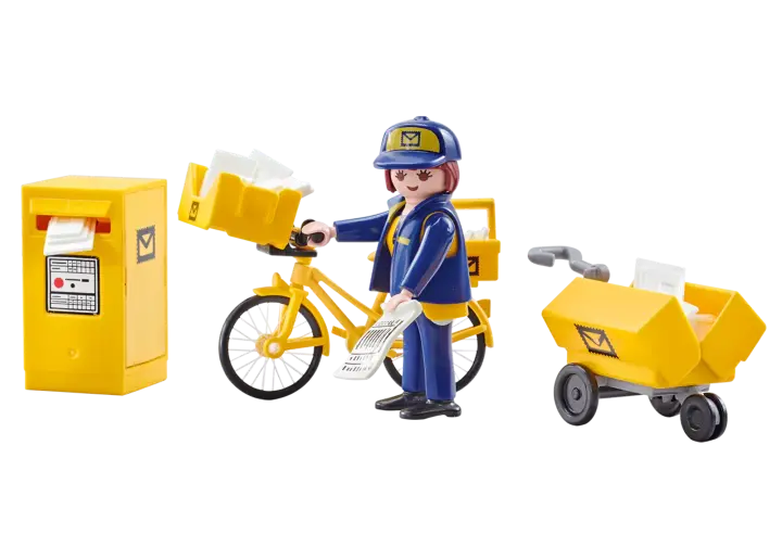 Playmobil 9806 - Γυναίκα Ταχυδρόμος με ποδήλατο