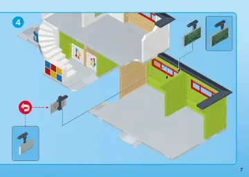 Building instructions Playmobil 9809 - Classroom Extension for Furnished School Building (9453) (7)