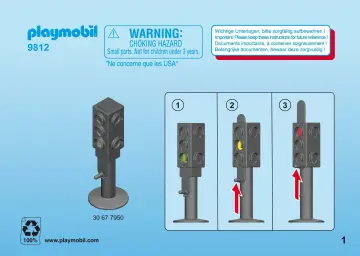 Bouwplannen Playmobil 9812 - Set veilig in het verkeer (1)