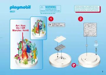 Manual de instruções Playmobil 9821 - Plataforma com LED para vestidos (1)