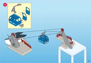 Istruzioni di montaggio Playmobil 9830 - Funivia con cabina (8)
