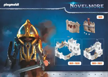 Bouwplannen Playmobil 9839 - Uitbreiding muur en katapult voor de Grote burcht van de Novelmore ridders (1)