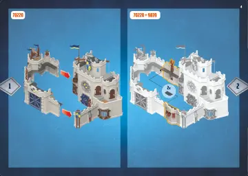 Istruzioni di montaggio Playmobil 9839 - Parete addizionale per il Castello di Novelmore (4)