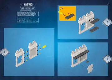 Istruzioni di montaggio Playmobil 9840 - Torre addizionale per il Castello di Novelmore (2)