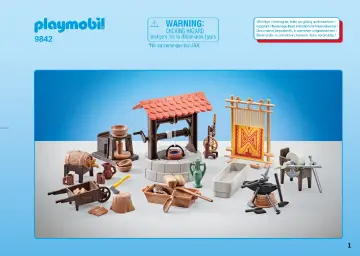 Bouwplannen Playmobil 9842 - Middeleeuws werkgerei (1)