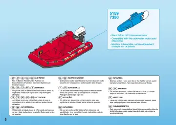 Manuales de instrucciones Playmobil 9845 - Bote Inflable con Remolque (6)