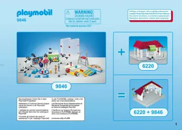 Istruzioni di montaggio Playmobil 9846 - Palestra (1)