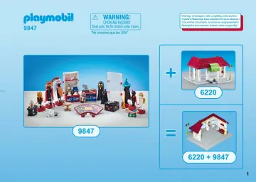 Bygganvisningar Playmobil 9847 - Costume Shop (1)